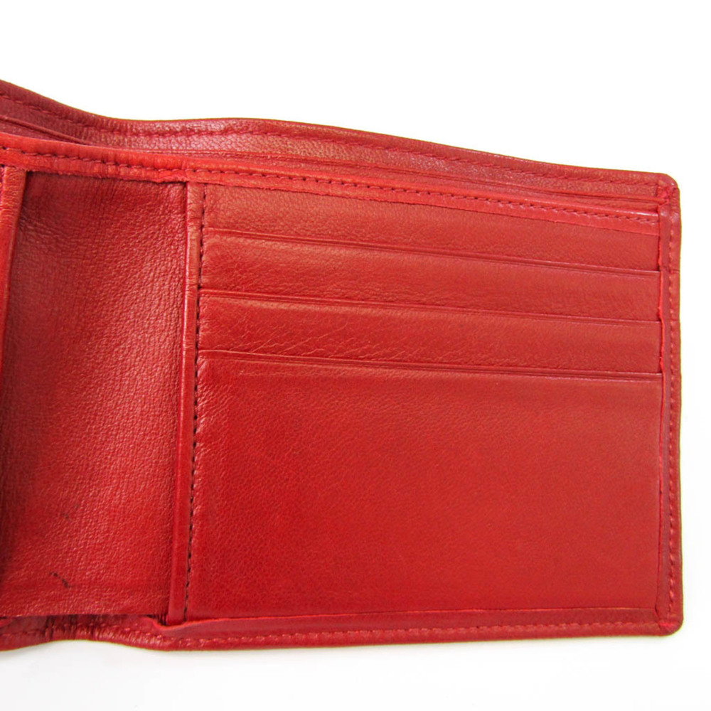 Chanel Bicolor Women's Leather Bill Wallet (bi-fold) Red Color - Picture 11 of 16